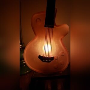 Guitar Lamp- Glass